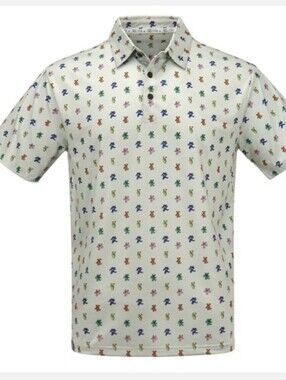 Grateful Dead x Section 119 Performance Polo Shirt Dancing Bears SzXXL NWOT